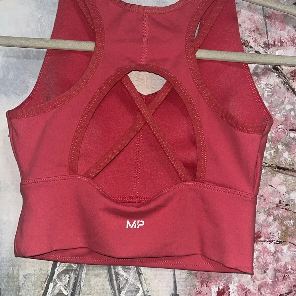 Women's Red Racerback Sports Bra